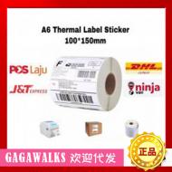 ӡֽ THERMAL PRINTER LABEL STICKER PAPER A6 SIZE 100mm*150mm*350pcs per roll ֽͲ